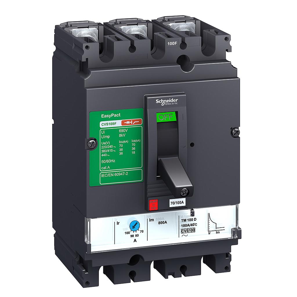 250A 3 Pole MCCB(LV525303) Capacity 25K