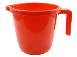 PLASTIC MUG RED - 1LTR