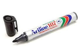 Artline Black Permanent Marker 107RI