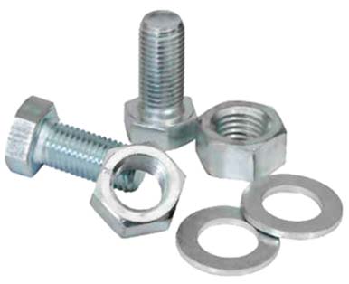 3/8 inch x 40 mm GI Bolt Nut & Washer