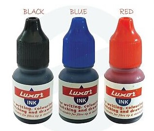 PERMANENT MARKER INK BOTTLE BLUE