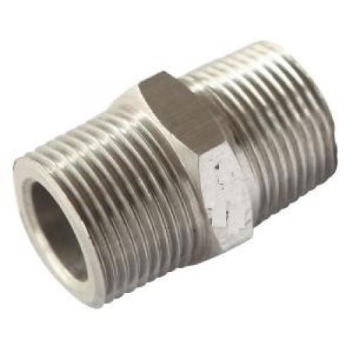 1/2 inch Hex Nipple MS